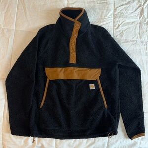 Carhartt Relaxed Fit Black Sherpa Pullover